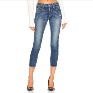 MOUSSY Vintage Prichard‎ Distressed Skinny Crop Jeans 25